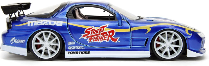 Jada Mazda RX-7 Chun-Li Bleu Streetfighter