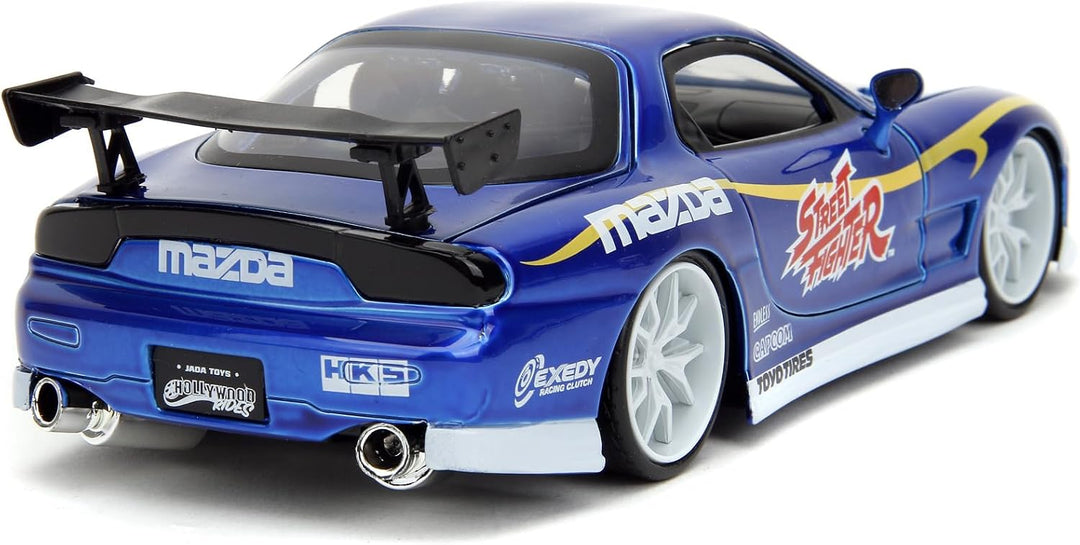 Jada Mazda RX-7 Chun-Li Bleu Streetfighter