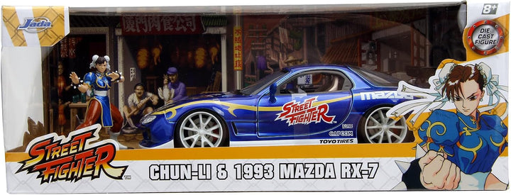 Jada Mazda RX-7 Chun-Li Bleu Streetfighter