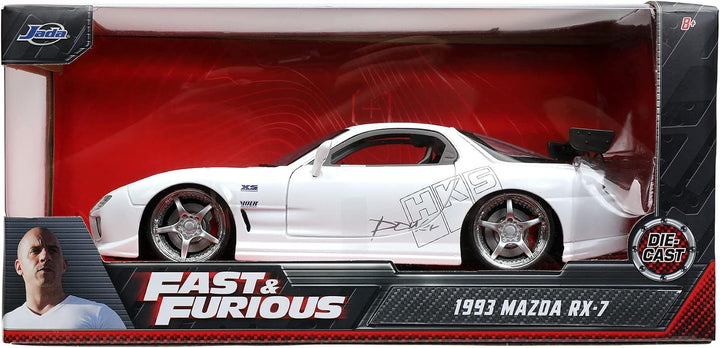 Jada 1993 Mazda RX-7 Wit Fast &amp; Furious