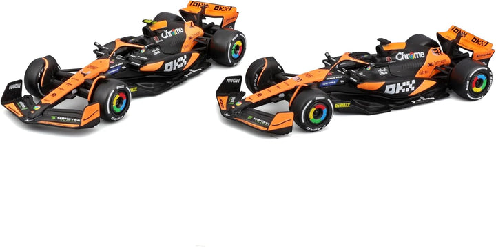 Burago McLaren MCL38 Set Lando Norris &amp; Oscar Piastri Miami GP 2024 1:43
