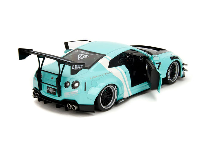 Jada Nissan GT-R (R35) Liberty Walk Body Kit 2.0 SeaFoam Pink Slips