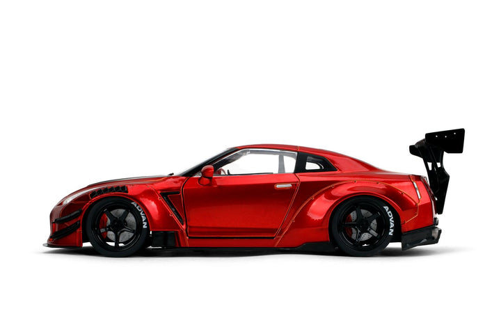 Jada Nissan GT-R (R35) Liberty Walk Body Kit 2.0 Candy Red Pink Slips