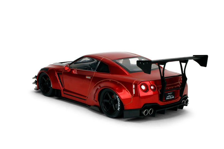 Jada Nissan GT-R (R35) Liberty Walk Body Kit 2.0 Candy Red Pink Slips