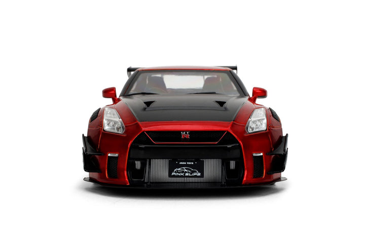 Jada Nissan GT-R (R35) Liberty Walk Body Kit 2.0 Candy Red Pink Slips