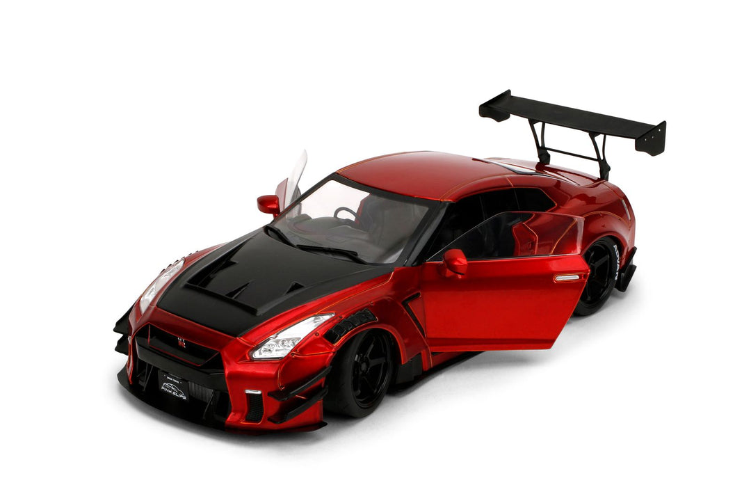 Jada Nissan GT-R (R35) Liberty Walk Body Kit 2.0 Candy Red Pink Slips