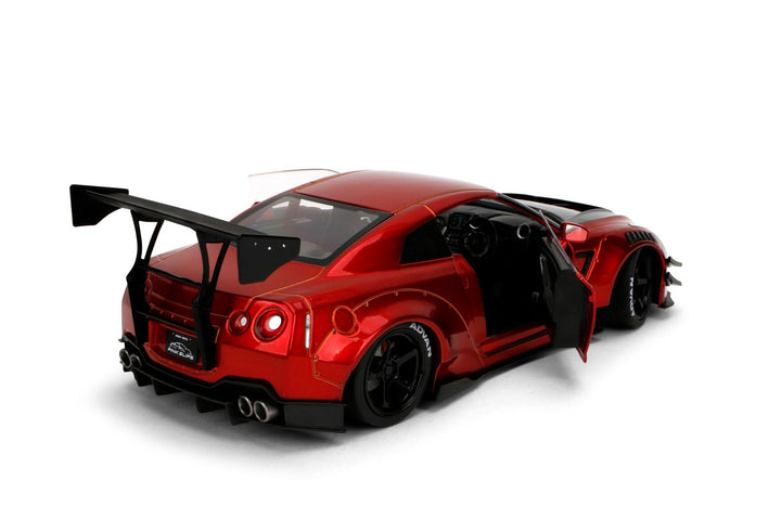 Jada Nissan GT-R (R35) Liberty Walk Body Kit 2.0 Candy Red Pink Slips