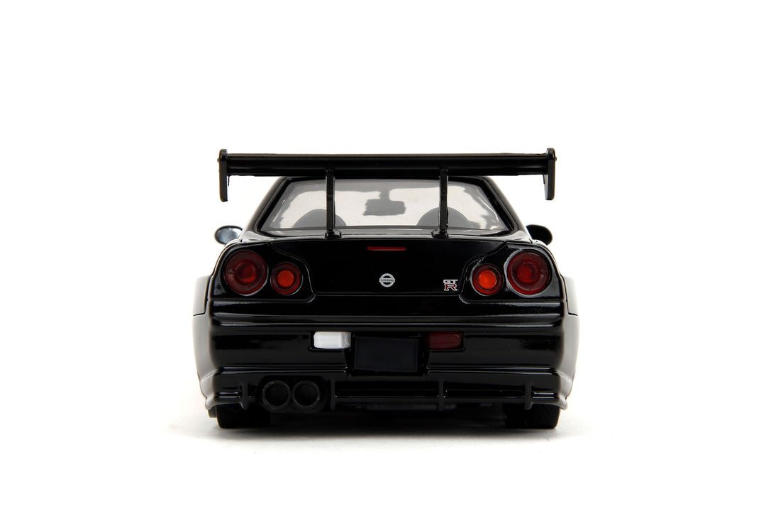 Jada Nissan Skyline GT-R R34 2002 Zwart / Rood Godzilla