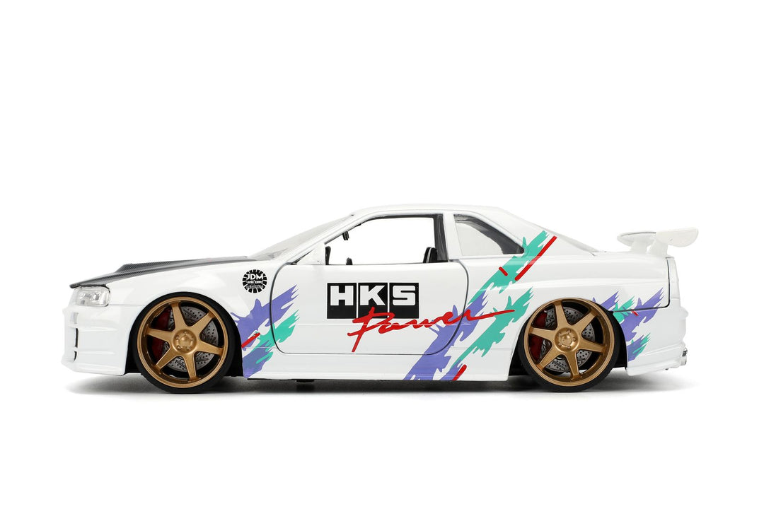 Jada Nissan Skyline GT-R R34 Blanc JDM Tuners