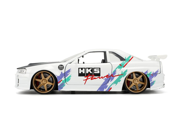 Jada Nissan Skyline GT-R R34 Blanc JDM Tuners