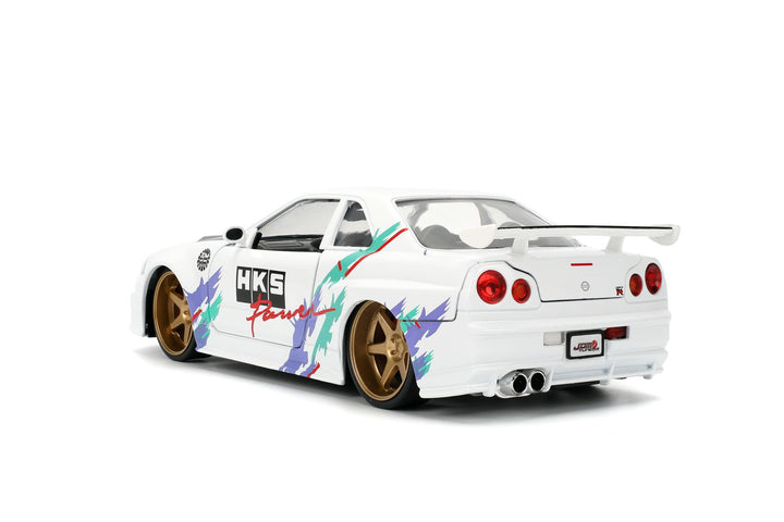 Jada Nissan Skyline GT-R R34 Blanc JDM Tuners