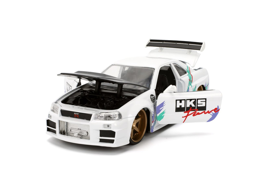 Jada Nissan Skyline GT-R R34 Blanc JDM Tuners