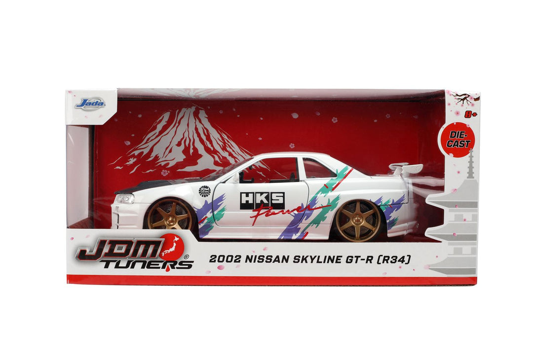 Jada Nissan Skyline GT-R R34 Blanc JDM Tuners