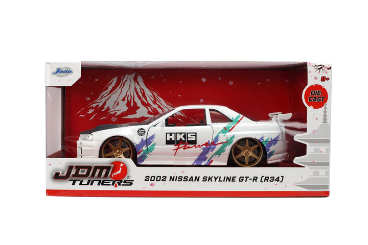 Jada Nissan Skyline GT-R R34 Blanc JDM Tuners