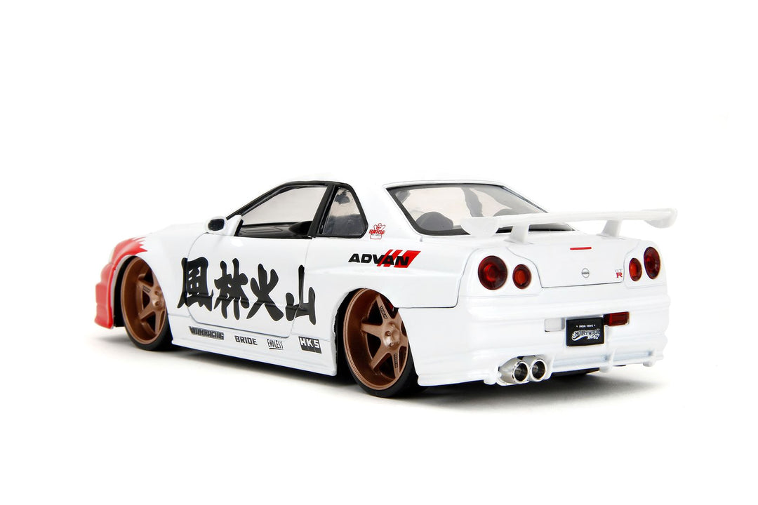 Jada Nissan Skyline GT-R R34 &amp; Ryu Blanc Streetfighter