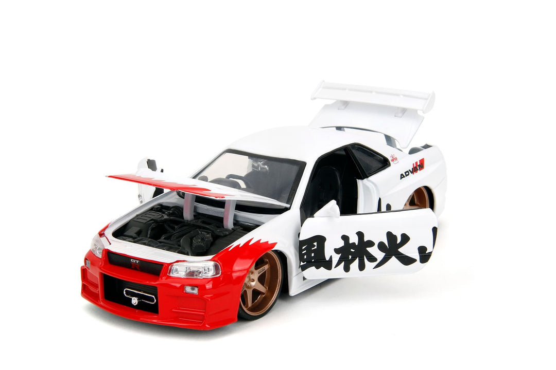 Jada Nissan Skyline GT-R R34 &amp; Ryu Blanc Streetfighter