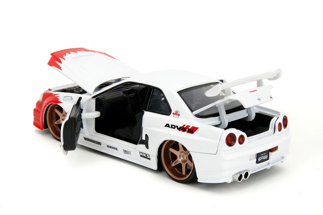 Jada Nissan Skyline GT-R R34 &amp; Ryu Blanc Streetfighter