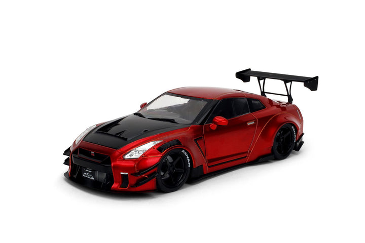 Jada Nissan GT-R (R35) Liberty Walk Body Kit 2.0 Candy Red Pink Slips