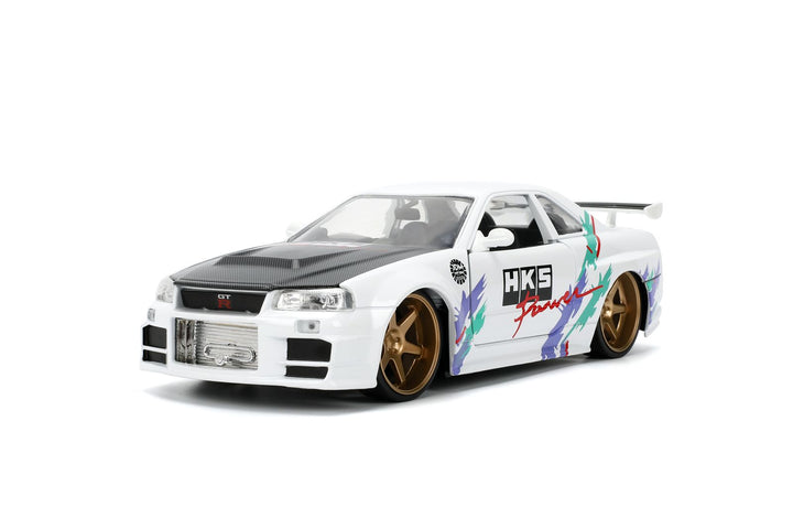 Jada Nissan Skyline GT-R R34 Blanc JDM Tuners
