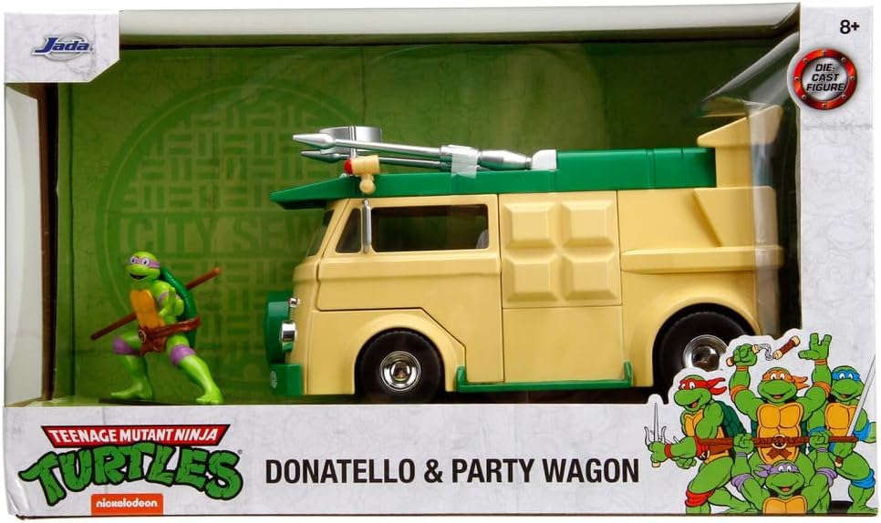 Jada Partywagon &amp; Donatello Vert Les Tortues Ninja