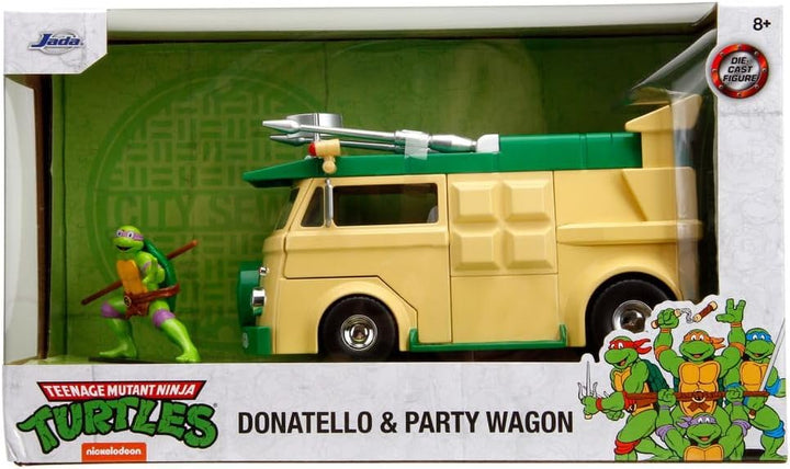 Jada Partywagon &amp; Donatello Vert Les Tortues Ninja