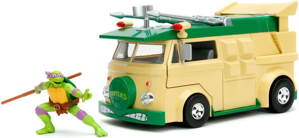 Jada Partywagon &amp; Donatello Vert Les Tortues Ninja