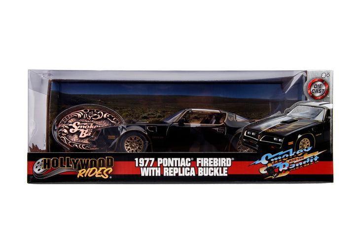 Jada Pontiac Firebird with Replica Buckle Zwart Smokey and the Bandit