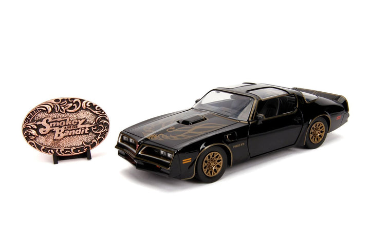 Jada Pontiac Firebird with Replica Buckle Zwart Smokey and the Bandit