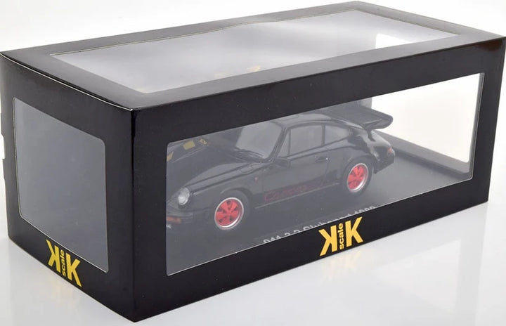 KK Scale Porsche 911 3.2 Clubsport 1989 Zwart 1:18