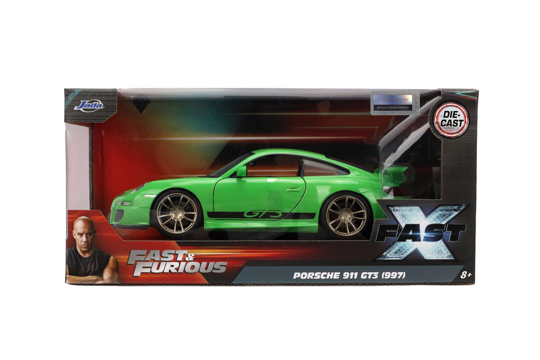 Jada Porsche 911 GT3 997 Green Fast &amp; Furious