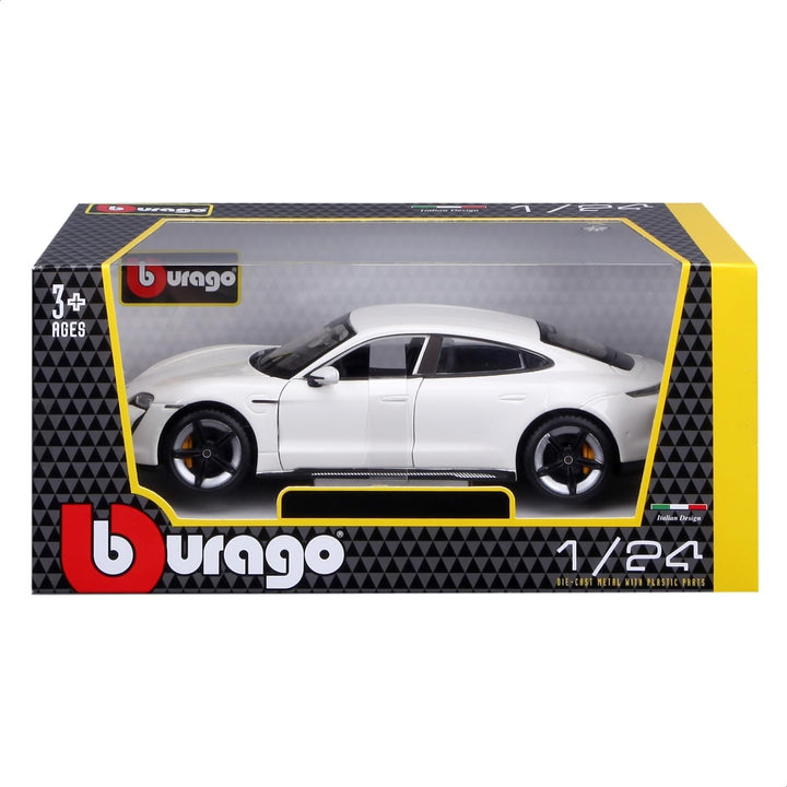 Burago Porsche Taycan Turbo S 1:24 Wit