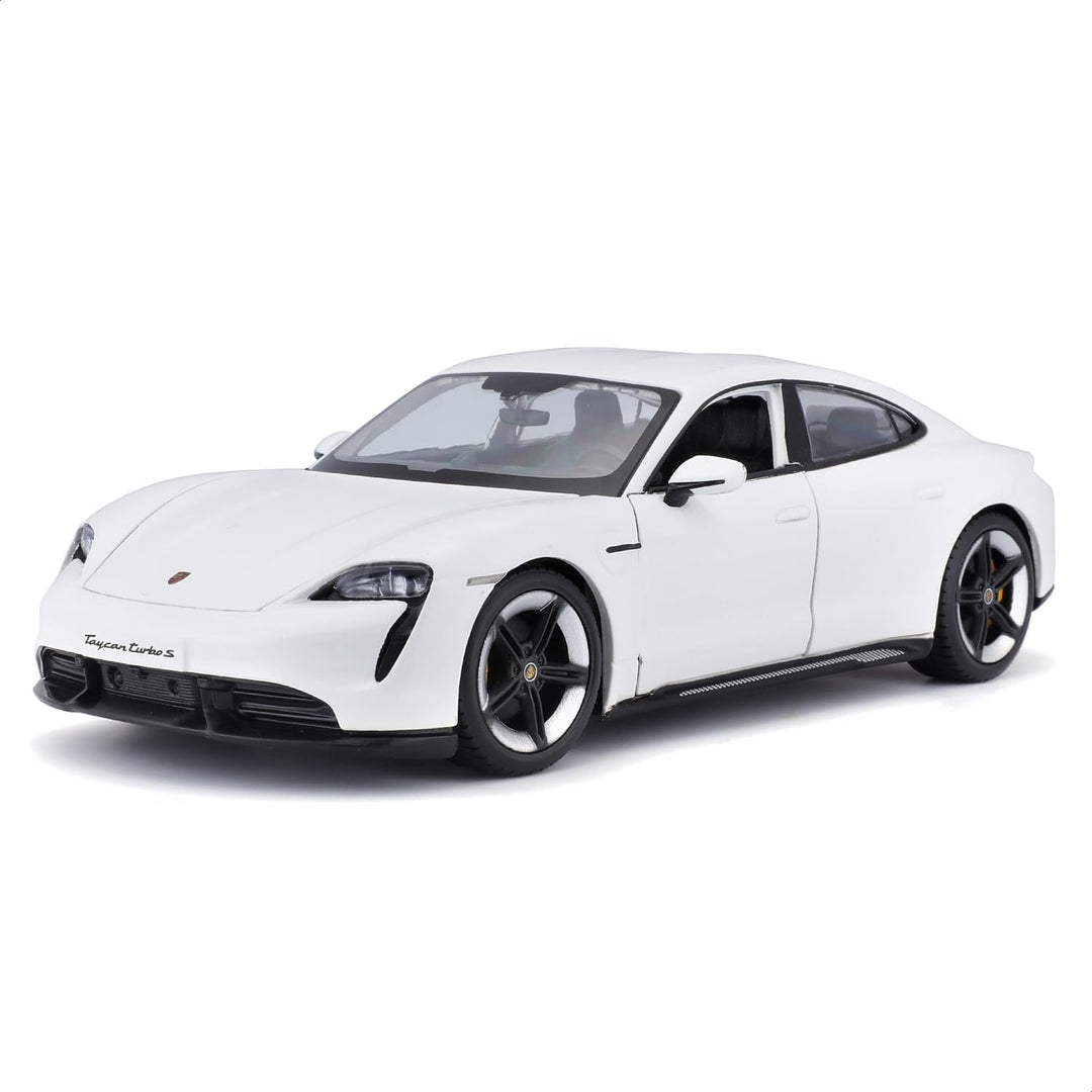 Burago Porsche Taycan Turbo S 1:24 Wit