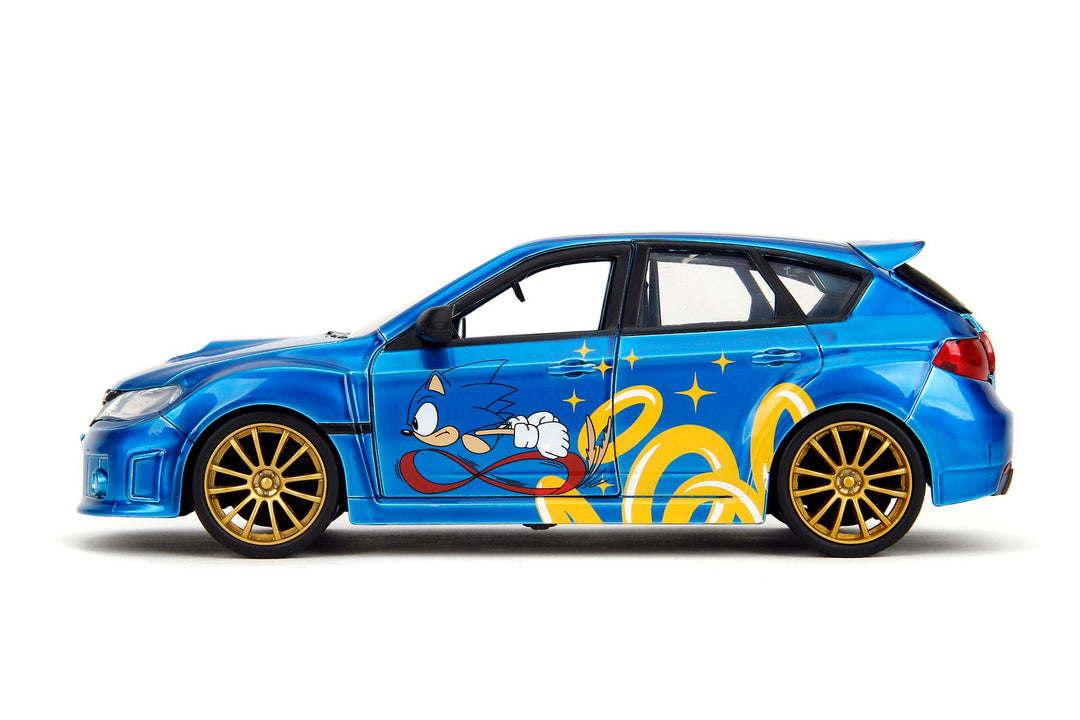 Jada Subaru Impreza WRX STI bleu Sonic the Hedgehog