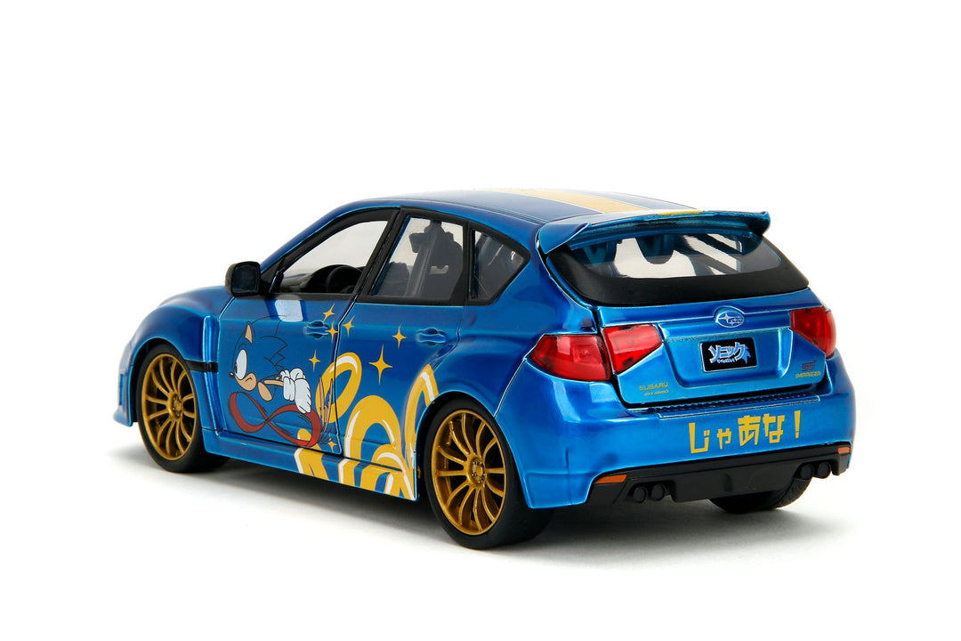 Jada Subaru Impreza WRX STI bleu Sonic the Hedgehog