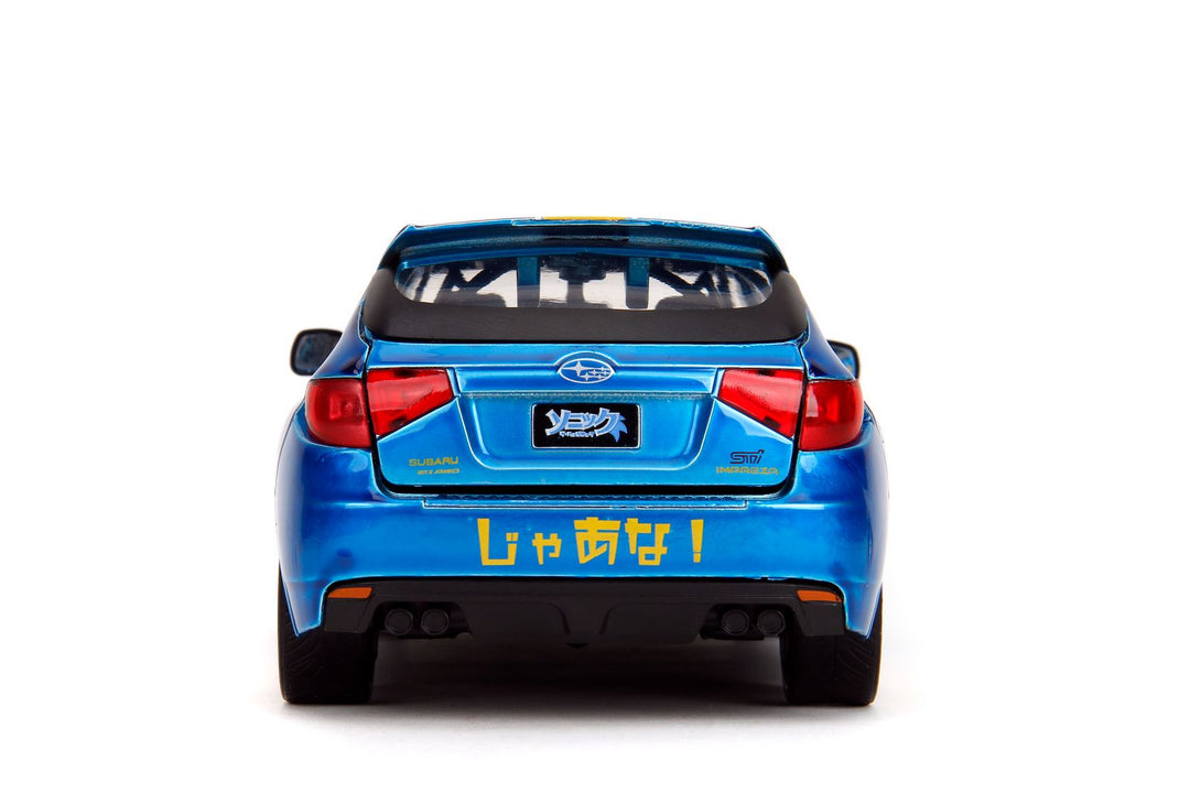 Jada Subaru Impreza WRX STI bleu Sonic the Hedgehog