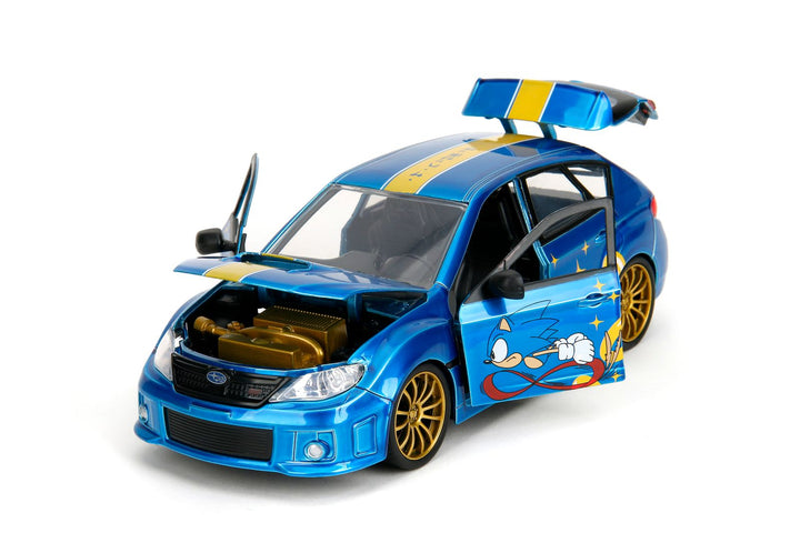 Jada Subaru Impreza WRX STI bleu Sonic the Hedgehog