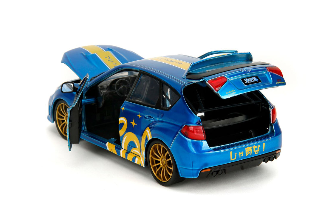 Jada Subaru Impreza WRX STI bleu Sonic the Hedgehog