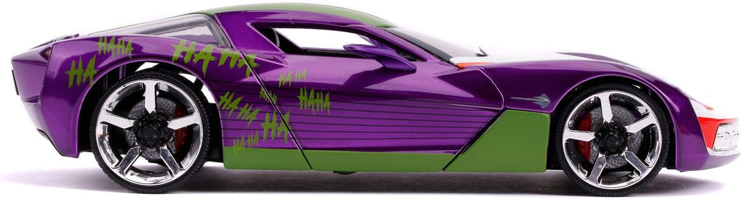 Jada Chevy Corvette Stingray &amp; The Joker Paars