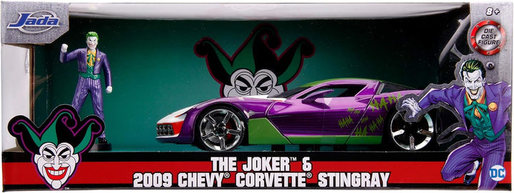Jada Chevy Corvette Stingray &amp; The Joker Paars