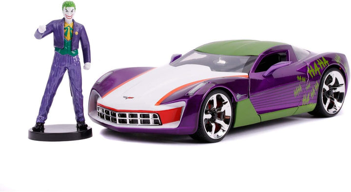 Jada Chevy Corvette Stingray &amp; The Joker Paars