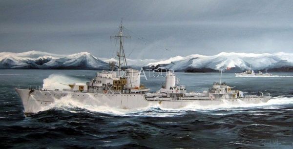 German Zerstorer Z-25 1944