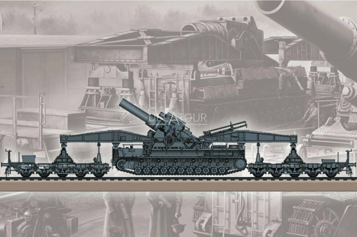 German Karl Geraet 040/041 on Railway Carrier