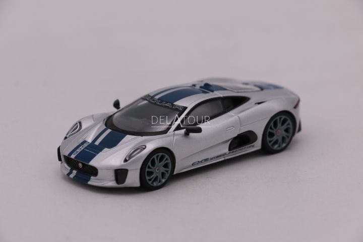 Jaguar C-X75 2010 Silver / Blue Stripe