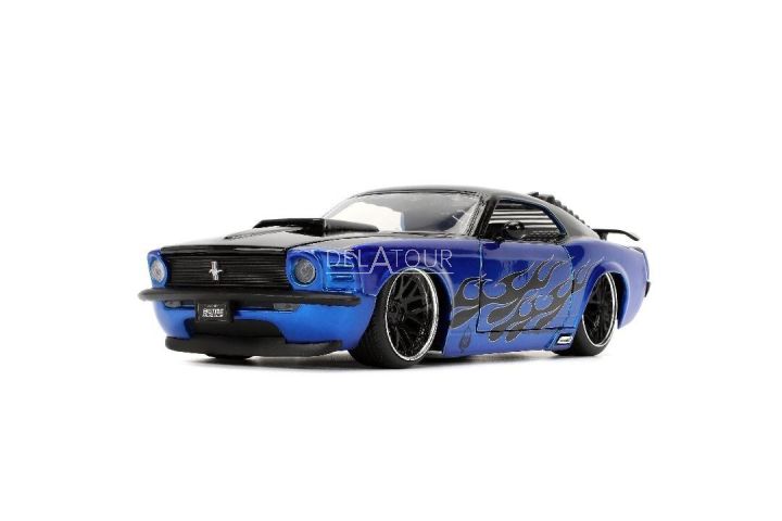 Ford Mustang Boss 429 1970 Blue Flames