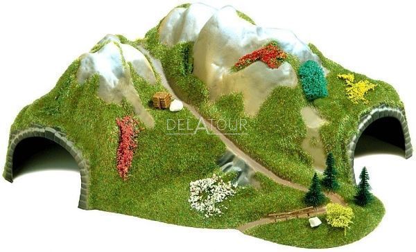 Double Track Corner Tunnel N