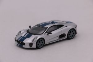 Jaguar C-X75 2010 Silver / Blue Stripe
