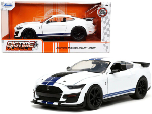 Ford Mustang Shelby GT500 2020 White / Blue Stripe