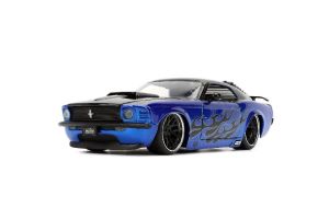 Ford Mustang Boss 429 1970 Blue Flames