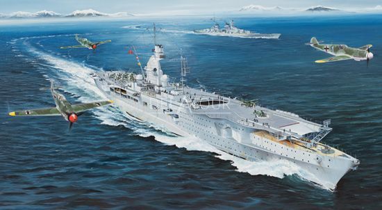 German Navy Aircraft Carrier DKM Peter Strasser