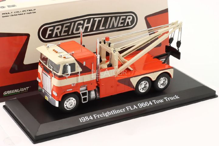 Freightliner FLA 9664 3-Assi 1984 Orange /Cream